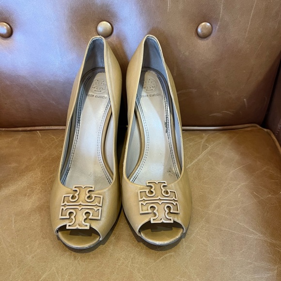 Sculpted Peep-Toe Pump: Women Tory Burch peep toe shoe